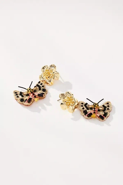 Mignonne Gavigan Beck Butterfly Drop Earrings In Gold