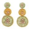 Mignonne Gavigan Brigida Drop Earrings In Green/yellow In Multi