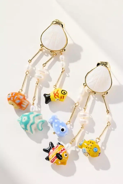 Mignonne Gavigan Calista Luxe Fish Dangle Earrings