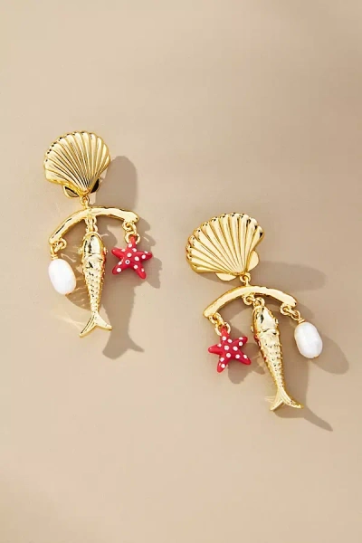 Mignonne Gavigan Catania Chandelier Earrings In Gold