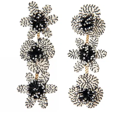 Mignonne Gavigan Charlie Earrings In Black/white In Neutral