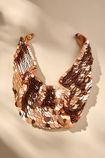 Mignonne Gavigan Cirie Scarf Collar Necklace In Brown