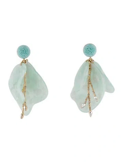 Pre-owned Mignonne Gavigan Crystal & Acrylic Drop Earrings In Multi