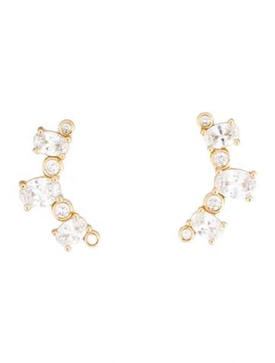 Pre-owned Mignonne Gavigan Crystal Drop Earrings In Multi