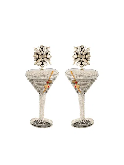 Mignonne Gavigan Crystal-embellished Earrings In Metallic