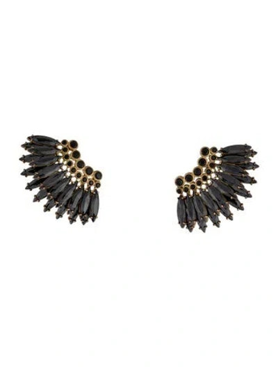 Pre-owned Mignonne Gavigan Crystal Petite Madeline Stud Earrings In Multi