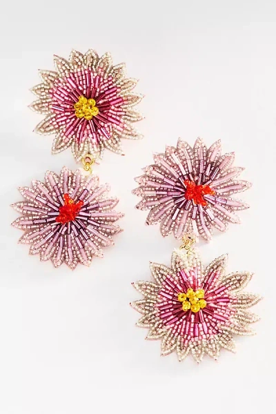 Mignonne Gavigan Emelina Flower Earrings In Pink