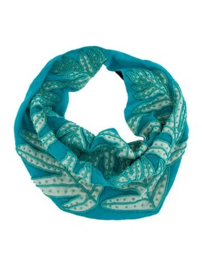 Pre-owned Mignonne Gavigan Fabric & Bead Scarf Collar Necklace, 21" In Multi