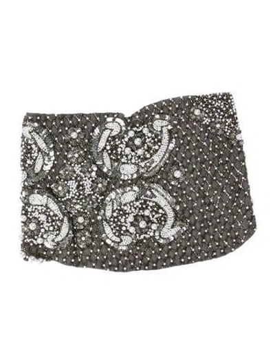 Pre-owned Mignonne Gavigan Festival Quadri Patterned Scarf In Gray