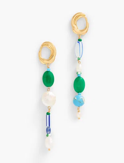 Mignonne Gavigan For Talbots Rocky Earrings - Blue/gold - 001