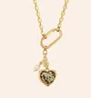 Mignonne Gavigan Gabriela Charm Necklace In Gold/black In Gold