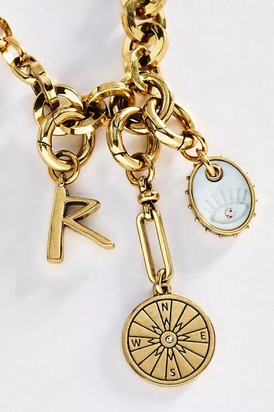 Mignonne Gavigan Initial Charm Necklace In Multi