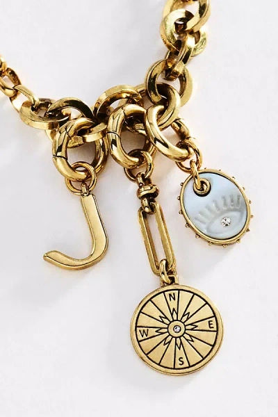 Mignonne Gavigan Initial Charm Necklace In Multi