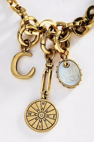 Mignonne Gavigan Initial Charm Necklace In Multi