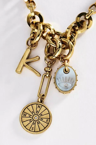 Mignonne Gavigan Initial Charm Necklace In Gold