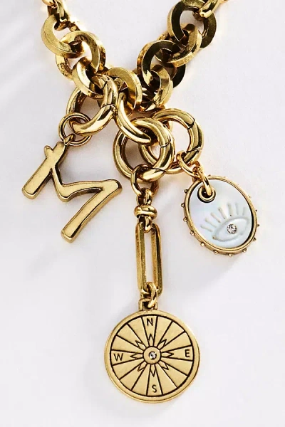 Mignonne Gavigan Initial Charm Necklace In Gold