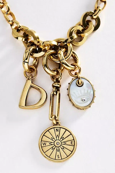 Mignonne Gavigan Initial Charm Necklace In Gold