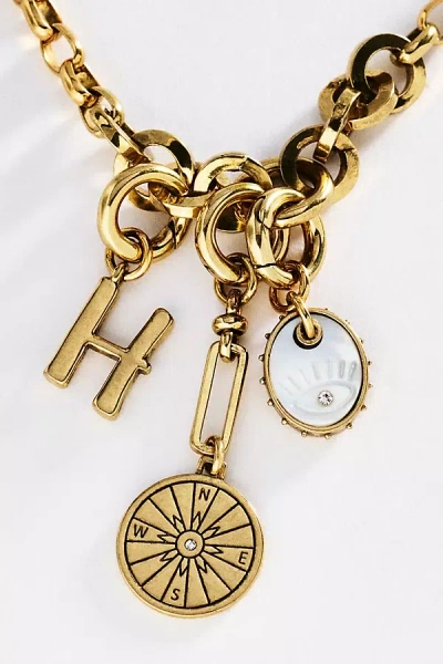Mignonne Gavigan Initial Charm Necklace In Gold