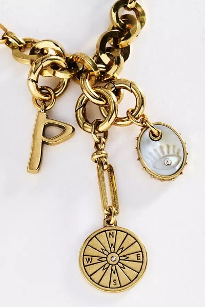 Mignonne Gavigan Initial Charm Necklace In Gold