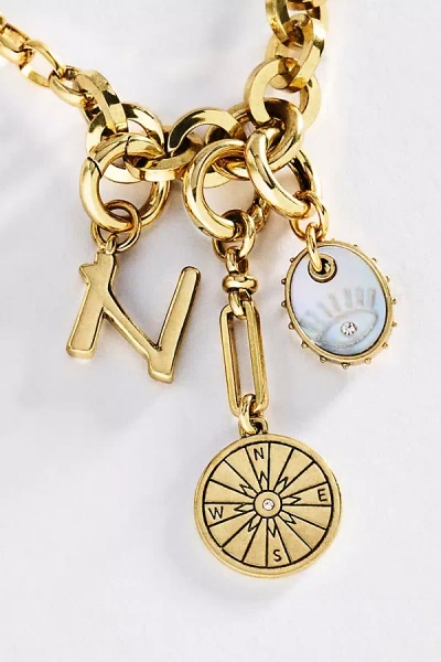 Mignonne Gavigan Initial Charm Necklace In Gold