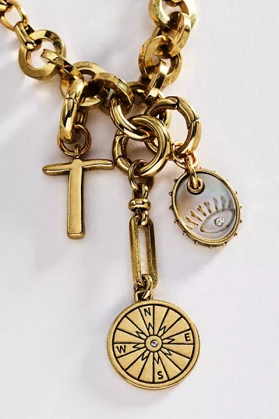 Mignonne Gavigan Initial Charm Necklace In Gold