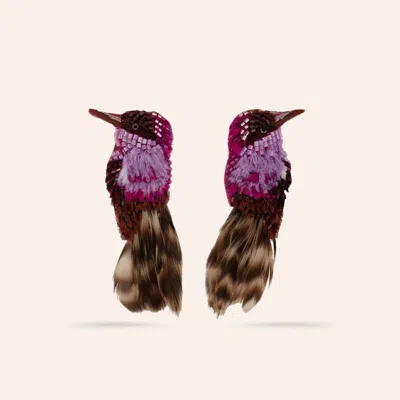 Mignonne Gavigan Jaro Earrings In Purple/brown In Multi