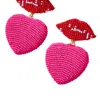Mignonne Gavigan Kiss Kiss Beaded Drop Earrings In Multi