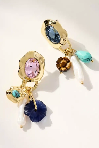 Mignonne Gavigan Leia Charm Drop Earrings In Gold