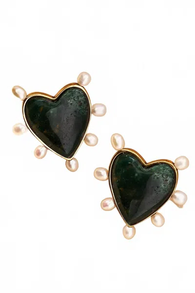 Mignonne Gavigan Lexington Stud Earrings In Green Multi