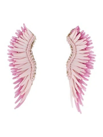 Pre-owned Mignonne Gavigan Madeline Beaded Drop Earrings In Pink