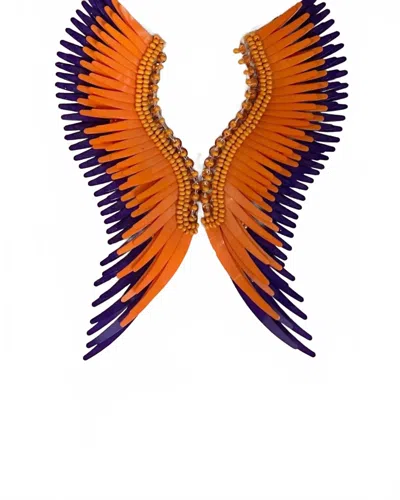 Mignonne Gavigan Madeline Earrings In Orange Purple In Multi
