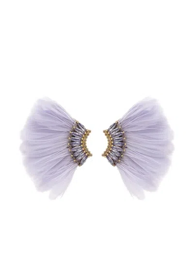 Mignonne Gavigan Madeline Feather Earrings In Blue