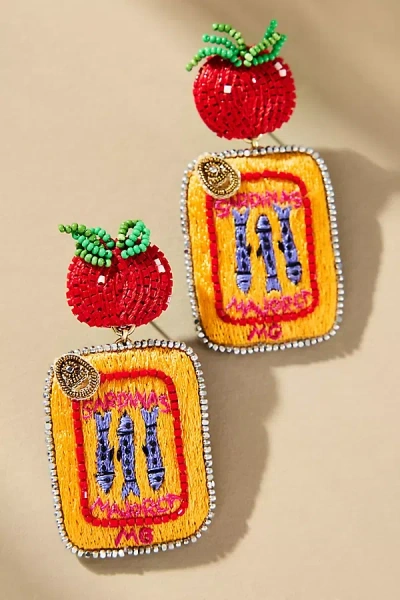 Mignonne Gavigan Mariela Beaded Tinned Fish Drop Earrings