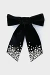 Mignonne Gavigan Matilee Velvet Bow In Black In Black