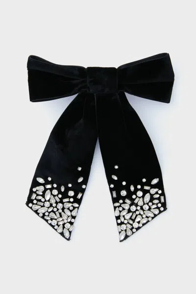 Mignonne Gavigan Matilee Velvet Bow In Black