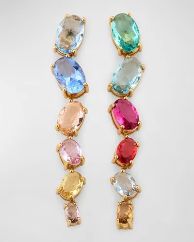 Mignonne Gavigan Meknes Multicolor Drop Crystal Earrings