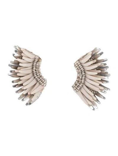 Pre-owned Mignonne Gavigan Mini Madeline Statement Earrings In Neutrals