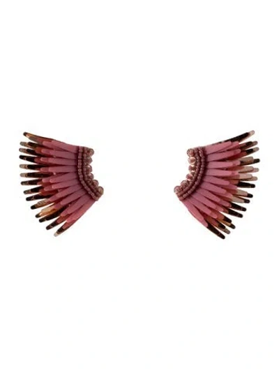 Pre-owned Mignonne Gavigan Mini Madeline Stud Earrings In Pink
