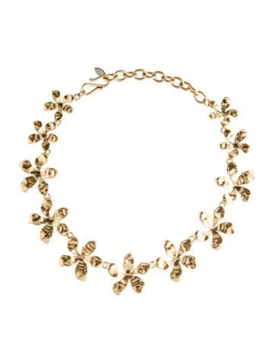 Pre-owned Mignonne Gavigan Mother Of Pearl Tangier Collar Necklace, 18.5" In Multi
