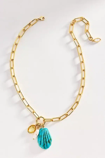 Mignonne Gavigan Natalia Charm Necklace In Gold
