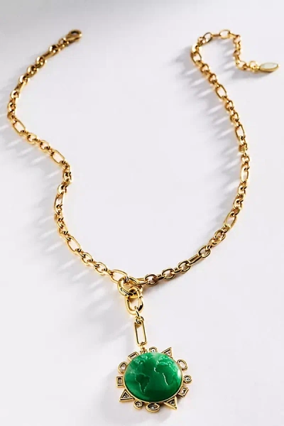 Mignonne Gavigan Odyssey Link Necklace In Green