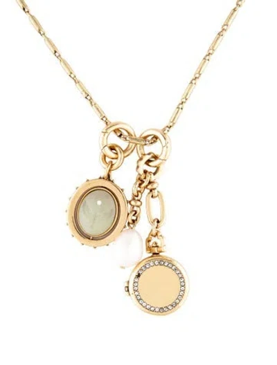 Pre-owned Mignonne Gavigan Pearl, Glass, Enamel & Crystal Necklace, 20.25" In Multi