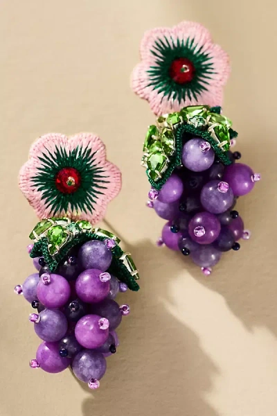 Mignonne Gavigan Petite Uva Drop Earrings In Multi