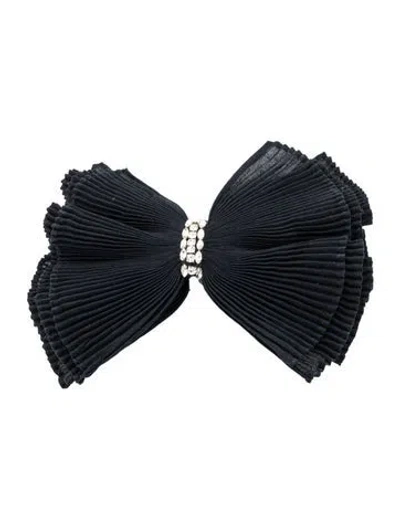 Pre-owned Mignonne Gavigan Pleated Houston Bow Hair Clip  W/tags In Blue