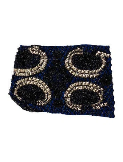 Pre-owned Mignonne Gavigan Printed Bandana In Blue