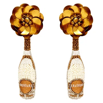 Mignonne Gavigan Prosecco Bottle Earring In Gold