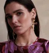 Mignonne Gavigan Rosalia Earring In Gold/white In Multi