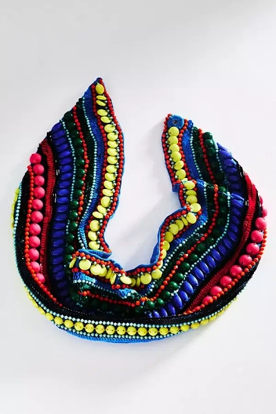 Mignonne Gavigan Samira Silk Scarf Necklace In Multi