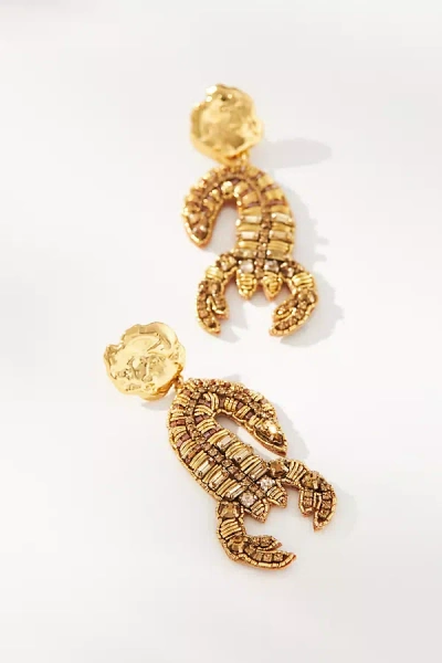 Mignonne Gavigan Scorpion Drop Earrings In Gold