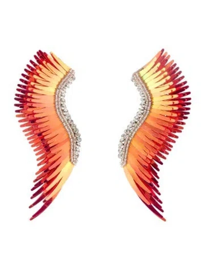 Pre-owned Mignonne Gavigan Sequins & Bead Madeline Drop Earrings